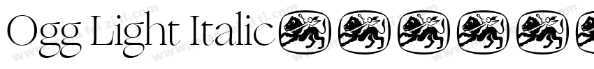 Ogg Light Italic字体转换